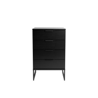 Manhattan Comfort 72652 Lexington 4-Drawers for Deskside in Black